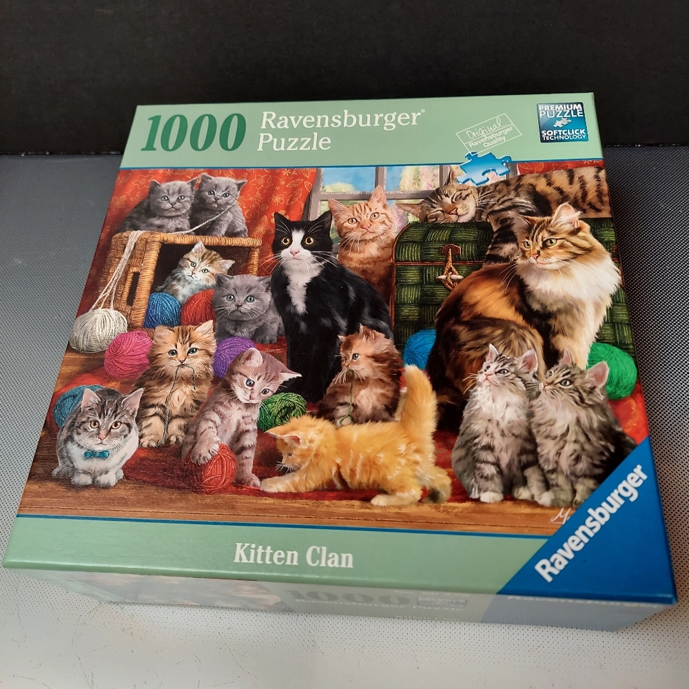 Ravensburger 1000pc puzzle kitten clan